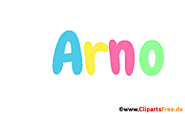 Arno Vorname für Jungen animiertes Deko Bild