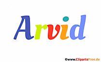 Arvid Vorname für Jungen - Bilder mit Namen
