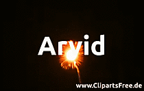 Arvid Vorname Skandinavisch, Bedeutung: arn = „Adler“ und vidh = „weit (umher)“ oder „Wald“