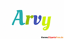 Arvy Vorname für Jungen - Baby Vornamen als Bilder