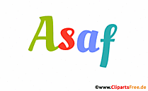 Asaf Bild mit Namen - Kindernamen Gif Bilder