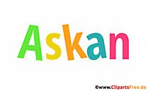 Askan Junge Vorname Bild, Illustration