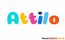 Attilo Bild mit Namen - Animierte Bilder mit Vornamen