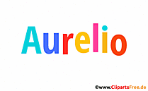 Aurelio Bild mit Namen -  Bilder mit Baby Vornamen