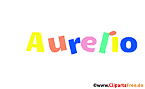 Aurelio Vorname für Jungen animiertes Deko Bild
