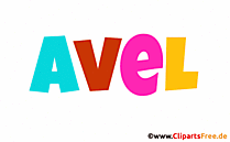 Avel persönliches Namensbild -  Bilder mit Vornamen