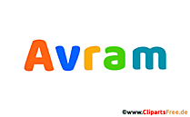 Avram Name für Jungen - Animierte Bilder mit Vornamen