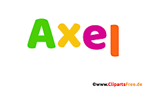 Axel Bild mit Namen - Animierte Bilder mit Vornamen