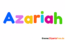Azariah Junge Vorname Bild im Gif-Format animiert
