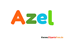 Azel Junge Vorname Bild, Illustration
