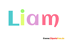 Liam beliebter Vorname für Jungen - Gif Animation