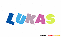 Lucas Vorname für Jungen als Gif animiert