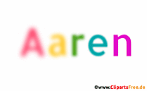 Aaren Mädchenname aus dekorativen Buchstaben
