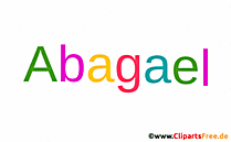 Abagael Mädchenname aus dekorativen Buchstaben