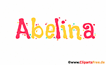 Abelina Vorname für Mädchen, Baby als Illustration