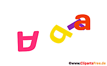 Abra Mädchenname aus animierten Buchstaben