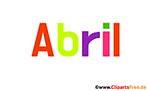 Abril schöner Mädchenvorname für Baby als Bild