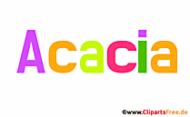 Acacia Vorname für Mädchen, Baby als Illustration