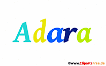 Adara Name für Mädchen als Gif-Animation