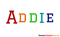 Addie Vorname - Seltene Mädchennamen als Bilder