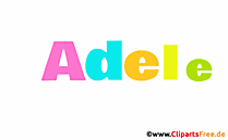 Adele Vorname für Mädchen als animierte Gif-Datei
