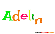 Adelina Mädchenname für Baby als Illustration