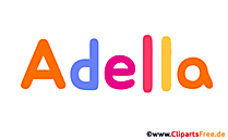 Adella Mädchenname für Baby als Illustration