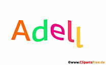 AdelleVorname für Mädchen, Baby als Illustration