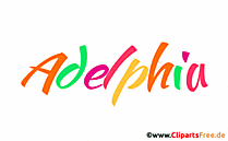 Adelphia Mädchenname für Baby als Illustration