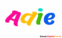 Adie schöner Mädchenvorname für Baby als Bild