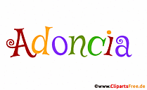 Adoncia Name für Mädchen als Gif-Animation