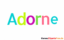 Adorne schöner Vorname für Mädchen als Bild