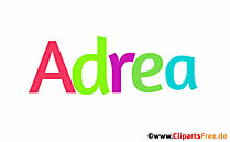 Adrea Vorname - Seltene Mädchennamen als Bilder