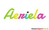 Aeriela Name für Mädchen als Animationsbild
