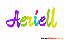 Aeriell Name für Mädchen als Gif-Animation