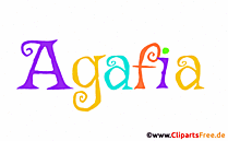 Agafia schöner Vorname für Mädchen als Bild