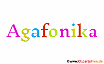 Agafonika Name für Mädchen als Gif-Animation