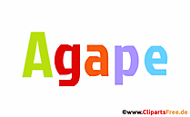 Agape Name für Mädchen als Gif-Animation