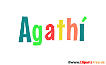 Agathí Vorname - Seltene Mädchennamen als Bilder