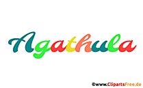 Agathula Mädchenname für Baby als Illustration