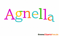 Agnella Mädchenname für Baby als Illustration