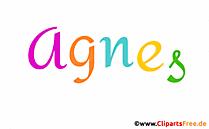 Agnes Mädchenname für Baby als Illustration