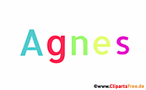Agnes Mädchenvorname als animiertes Bild