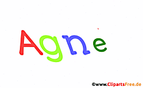 Agnès schöner Vorname für Mädchen als Bild