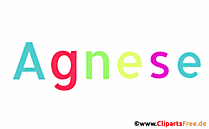 Agnese Mädchenvorname als animiertes Bild
