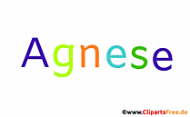 Agnese schöner Mädchenvorname für Baby als Bild