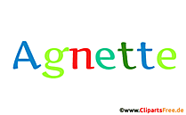Agnette schöner Vorname für Mädchen als Bild