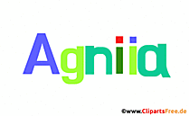 Agniia schöner Vorname für Mädchen als Bild