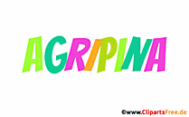 Agripina Name für Mädchen als Gif-Animation