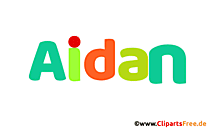 Aidan schöner Mädchenvorname für Baby als Bild